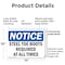 Signmission 10 in Height, 14 in Width, Plastic, Rectangle OS-2PACK-NS-P-1014-L-18452 - alternate 5